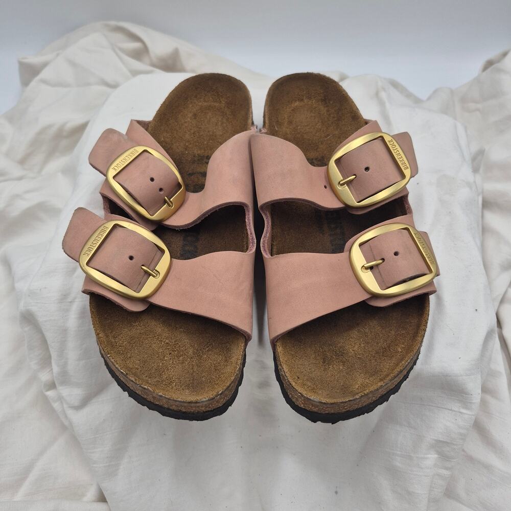 BIRKENSTOCK ARIZONA BIG BUCKLE LEATHER WOMEN SANDALS size 39 8-8.5